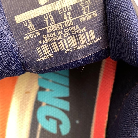 Nike Air Zoom Pegasus 35 Premium Blue Void running sneakers - Picture 7 of 8